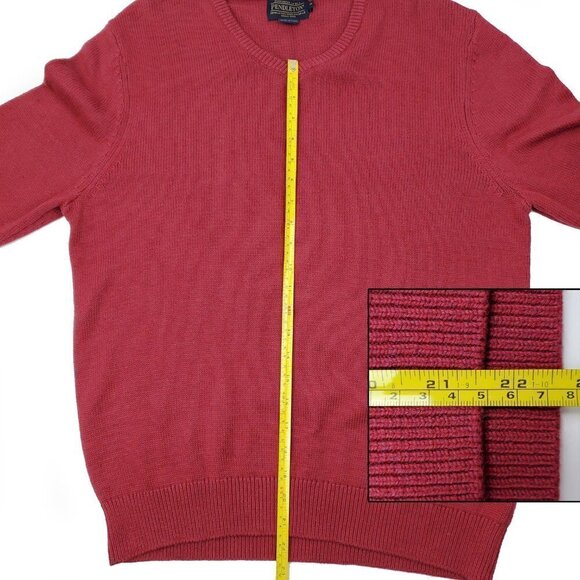 Pendleton Cotton Cashmere Sweater Pullover Long Sleeve Men's Medium - Picture 5 of 9